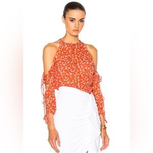 Like New Veronica Beard 100% Silk Flynn Bow Blouse- Size 8